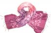 Silk shawl tie-dye in pink