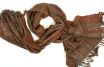 Wild silk shawl brown zircon