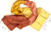 Silk Fairtrade scarf autumn