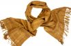 Wild silk scarf amber