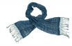 Silk fair trade scarf indigo