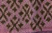 Silk scarf ikat in pink