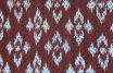 Silk scarf ikat rusty