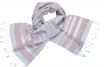 Silk scarf grey and pink