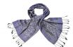 Silk scarf purple ikat