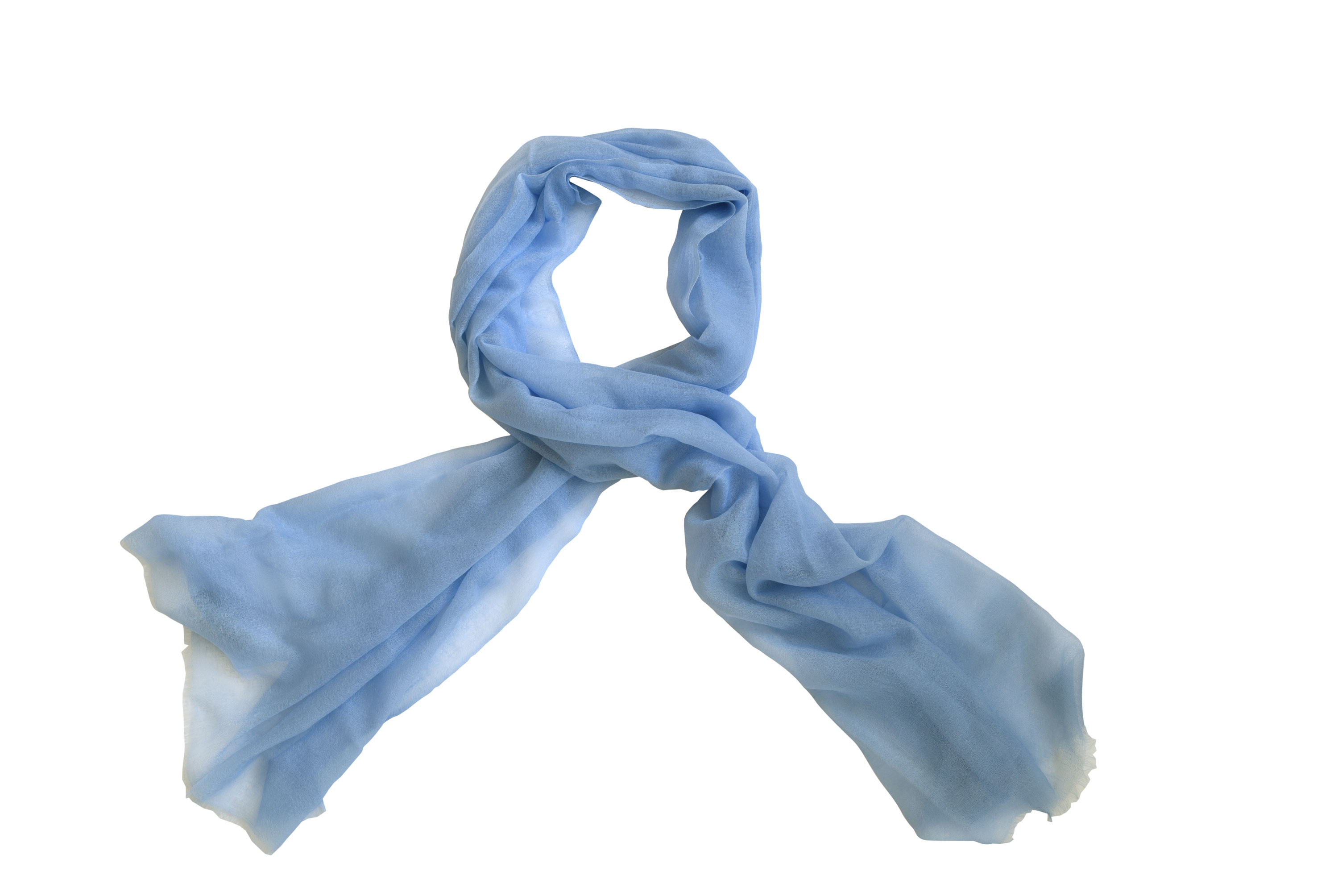 Cashmere sjaal pashmina baby blue - Counting Flowers