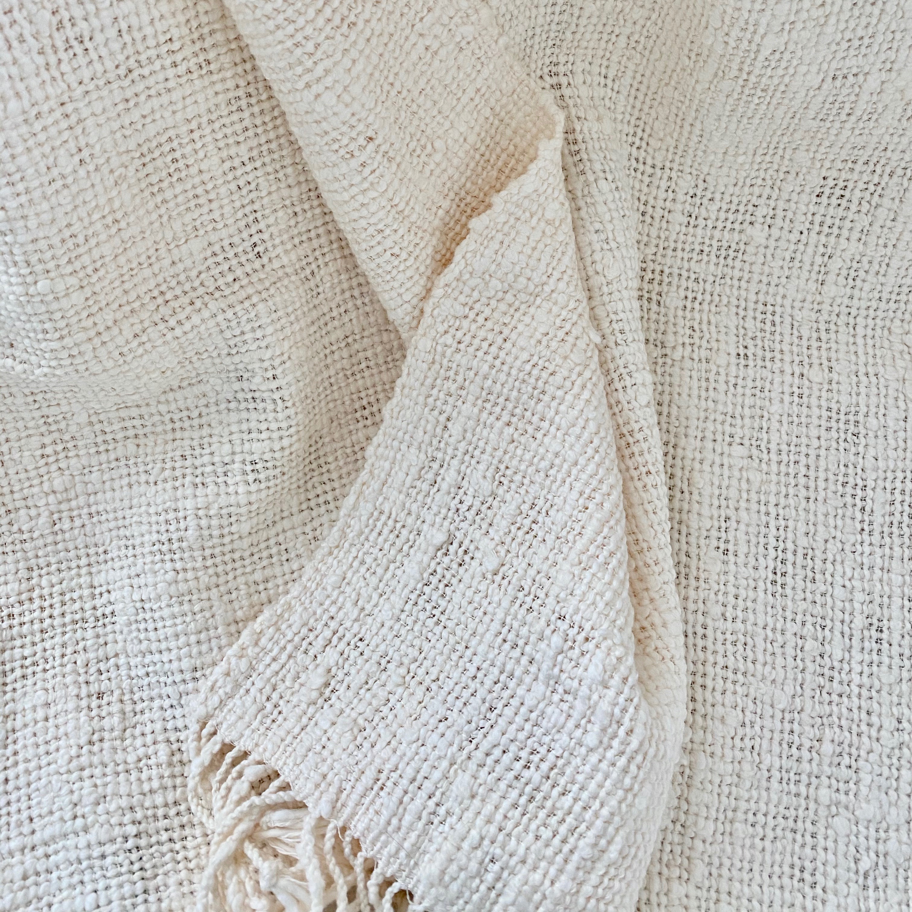 huisvrouw patroon vertaling Witte sjaal van katoen - Counting Flowers